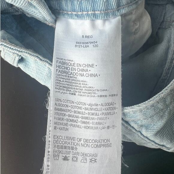 Levi's‎ Denim Rainbow Strap Shortalls, Girls Size 8 - Picture 5 of 5